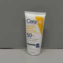 CeraVe 100% Mineral Sunscreen SPF 50 with Zinc Oxide & Titanium Dioxide, Hyaluronic Acid & Ceramides, Oil Free & Non-Greasy, Hydrating Mineral Sunscreen For Body, 5 oz