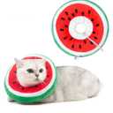 Adjustable Cat Cone Collar Soft, Cute Cat Donut Collar After Surgery, Kitten Recovery Cones to Stop Licking
