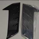 Carbon Fiber Style Fog Light Lamp Side Cover Fender Trim Decorative Sticker Bumper Side Decal Sticker Compatible with Hyundai Elantra N 2022-2023 Accessories