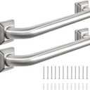Bathroom Grab Bars Stainless Steel Handrail ADA Compliant 500lbs bathtubs and Showers Toilet Handle Safety for Handicap, Elderly, Disabled, Injury (12inches 2 Pack)