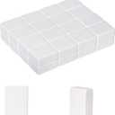 Blank Mahjong Tiles Set, 32 Pieces, Suitable for 1.2 "(30mm) Standard Size American Mahjong Tiles, Replace Lost Tiles & Can Be Used Together with Mahjong Stickers (Stickers Not Included) (White)