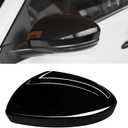 Moonlinks Compatible with Nissan Sentra 2020 2021 2022 2023 2024 Side Mirror Cover Replacement, Glossy Black Left Driver Side Clip-on Mirror Cap for Sentra S/SR/SV/Sense/Advance/Exclusive