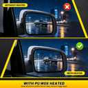 Chrome Right Side Mirror Assembly 11Pins Compatible with 2011-2016 Grand Cherokee with Heated Turn Signal Memory 57010704AJ (Right Passenger Side)