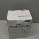 Geveniss Electric Lunch Box for Men, Women & Adults - 80W Fast Heating - Heated Lunch Box with Dual 1.5L SS Containers - Portable Food Warmer for Car, Truck, Office (Black)