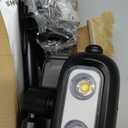 Solar Lights Outdoor, Motion Sensor Outdoor Solar Spotlights Waterproof, Outside Wall Lights, Outdoor Lights Solar Powered for Garden/Patio/Yard/Lawn/Backyard, Warm Yellow Light, 2 Packs (Black)