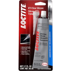 2 x Loctite 37463 Clear RTV Silicone Adhesive/Sealant Tube - 80 ml
