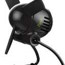 Vornado Zippi Small Personal Fan, Foldable Cooling for Desk, 2 Speed Settings, Soft Nylon Blades, Directable Airflow, Compact Design, Perfect Fan for Office and Bedroom, Multiple Color Options, Black