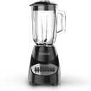 BLACK+DECKER Countertop Blender with 6-Cup Glass Jar, 10-Speed Settings, Black, BL2010BG