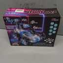 Remote Control Car 4WD with 360 Rotating Drift Stunt Rc Cars | 2.4GHz Remote Control with Cool Lights,All-Terrain Off-Road Toy | Ideal Christmas & Birthday Gift for Kids Ages 4-7 8-10 10-13 (Blue)