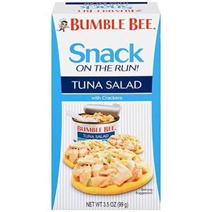 Bumble Bee Snack on the Run Tuna Salad with Crackers Kit, 3.5 oz (Pack of 8)