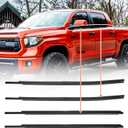 ACLONG Window Weatherstrip Moulding Trim Seal Belt Fit for Toyota Tundra Crewmax 2007-2019 Car Window Sweep Felt Seal Kit Replaces 68160-0C020 68210-0C020 68163-0C020 68164-0C020-4 Pieces Set