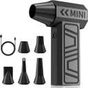 Compressed Air Duster, 130,000RPM Super Power Electric Air Duster, 3-Gear Adjustable Mini Blower, Replacing Compressed Air Cans, Dust Blower for Car, House, Outdoor or Campfires, Valentine's Day Gifts