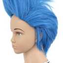 karlery Kids Girls Short Straight Blue Wig Halloween Costume Wig Anime Cosplay Party Wig