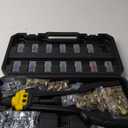 Rivet Nut Tool Rivet Nut Kit, 16" Rivnut Tool Kit with 13 Metric & SAE Mandrels Rivet Nut Assortment Kit with 130 Rivet Nuts, Hand Riveters Nutsert Tool Kit with Durable Blow Molded Case (Black)