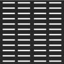 3'x6' Boardwalk Decorative Screen Panel, Black