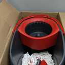 O-Cedar EasyWring Microfiber Spin Mop, Bucket Floor Cleaning System, Red, Gray, Standard