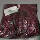 GRACE KARIN Wedding Guest Dress Mother of The Bride Dresses Two Piece Formal Sequin Dress with Jacket Tea Length 2025 (X-Large, Dark Red)