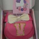 Toddler Purse Girl Wallet for 2-10 Year Old Birthday Gift, Personalized Kids Little Mouse Ear Bow Crossbody Shoulder Purse