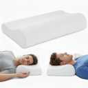 Cooling Pillow for Neck Support, Adjustable Momory Foam Pillow Best Sleeping, Odorless Ergonomic Contour Memory Foam Pillows, Bed Pillow for Side Back Stomach Sleeper