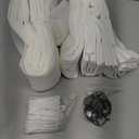 White Short Linen Curtains 45 Inch Length 2 Panel Set for Small Windows Rustic Country Linen Cotton Light Filtering Drapes Privacy Pinch Pleated Back Tab Semi Sheer Kitchen Curtains 45 Inches Long, Snow White, 40"W x 45"L (Pack of 2)