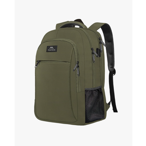MATEIN 15.6 Inch Travel Laptop Backpack, Sturdy Computer Backpack for Women Men with USB Charging Port, Lightweight Fashion Water Resistant Traveling Backpack Casual Daypack for College Offic, Green
