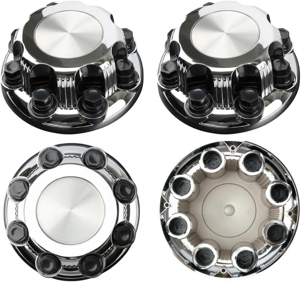 4PCS Wheel Center Hub Caps w/Lug Nut Covers for Chevy Avalanche Silverado Suburban Tahoe, for GMC Sierra Yukon 1500 2500 HD Classic 16 Inch Van Truck Rim Hubcaps # 15039488 909002
