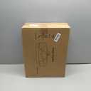 3.7 inch Thickened Orthopedic Dog Beds for Extra Large Dogs, Supportive Dog Sofa Bed with 28D Egg-Crate Foam, Removable Washable Cover, Waterproof Lining, Half-Round Design for Puppy,Senior,Sick (Grey)