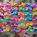 50 Packs Bulk Game Controllers Mini pop Fidget Keychain, for Boys and Girls Kids, Birthday Party Favors Supplies and Classroom Students Prizes