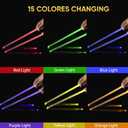 Light Up Drum Sticks Rechargeable 15 Color Changing Led Personalized Drumsticks for Kids Drummer Gifts Drum Accessories