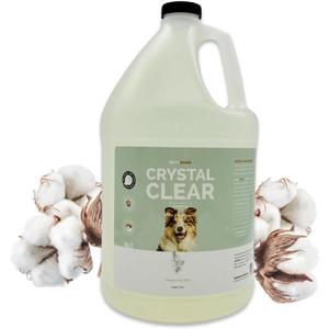 Bark2Basics Crystal Clear Dog Shampoo, 1 Gallon | All Natural Ingredients, Gentle Clean, Fragrance and Color Free | Crafted with a Unique Herbal Blend
