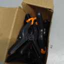 12 Pack Plastic Spring Clamps, 3.5inch Small Heavy Duty Clips for Crafts, Backdrop Stand, Woodworking, Photography Studios (Black)