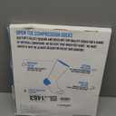 Doctor's Select 3 Pairs Copper Toeless Compression Socks for Men - 20-30 mmHg Open Toe Compression Socks No Toes, Knee High, Line Patterns (Large-X-Large)