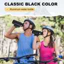 Domensi Aluminum Water Bottle Bulk, 25oz, Black 9, 24 Pack