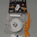 Gabba Goods Outdoor/Indoor Weatherproof 10 Foot Long LED 10ft Light Strips with Warm White Light, Self-Sticking Magnet and Carrying case- 10 feet Long