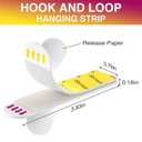 Picture Hanging Strips Heavy Duty XL 20 Pairs/40Strips, Damage Free Hanging Picture Hangers, Removable Adhesive Hook and Loop Wall Strips, Frame Stickers No Nails for Home Decor Wall Posters