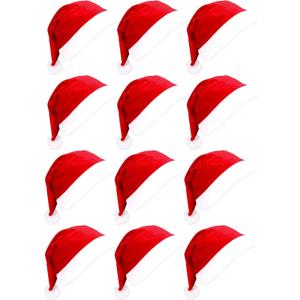 12/24/48/108pcs Santa Hats, Bulk Santa Hats for Adults and Little One, Red Classic Christmas Caps, Gorros De Navidad