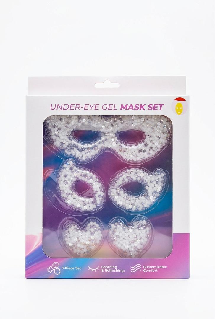 4 x Under-Eye Gel Mask Set, 3-Piece Set