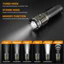 EverBrite 2000LM Rechargeable LED Flashlight, Super Bright Pocket EDC Flashlight with Magnetic Base, 6 Modes & Memory Function, Waterproof Aluminum Flash Light for Camping, Emergency, Power Outage