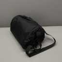 Rolling Duffle Bag with Wheels,110L/140L Expandable Soft-Sided Foldable Duffle Bag with 2 Rubber Wheels,Packable 32” Rolling Carry-On with Multi-Pockets & Compartments (Black Orange)