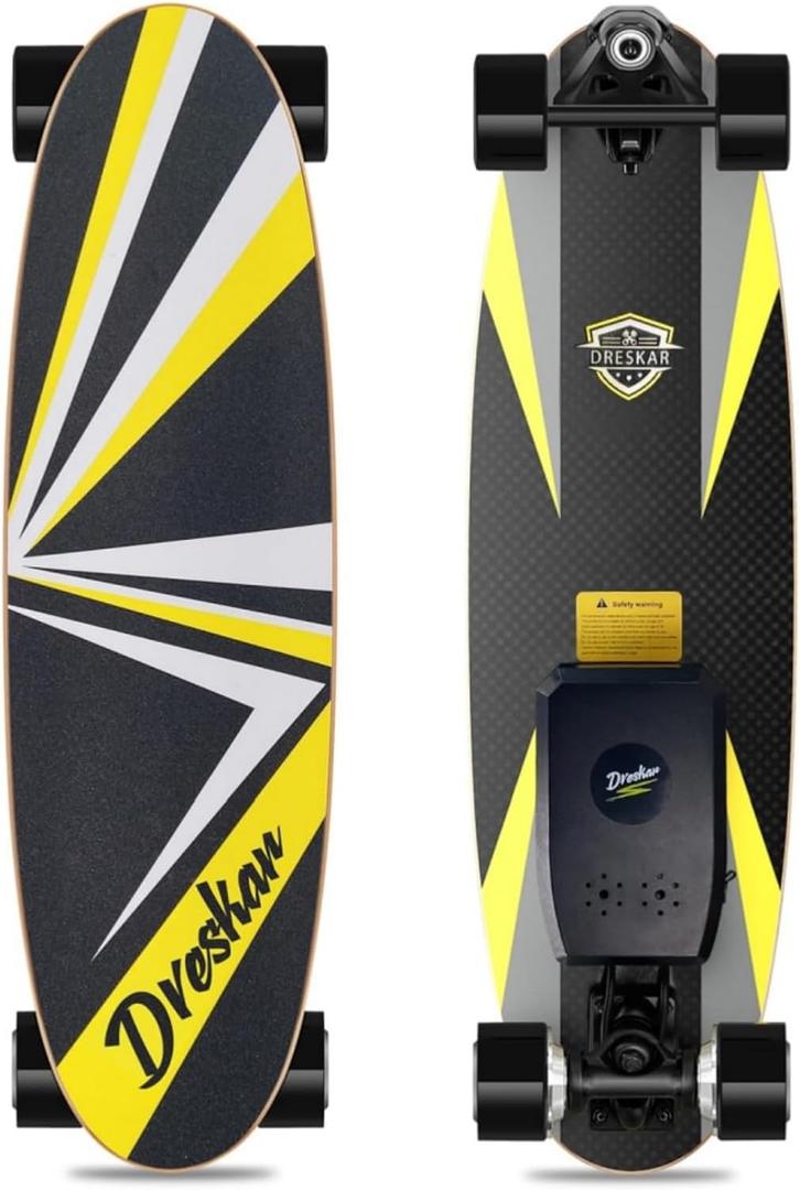 Electric Skateboards, Longboard Cruiser with Remote Control, 700W Dual Motor,Top Speed18 MPH12Miles Range 4 Speeds Adjustment, Electric Skateboards for Adults Beginners Kids Teens