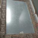 36x24 Inch Rustic Rectangle Wall Mirror - Solid Wood Frame Bathroom Vanity Mirror for Over Sink, Entryway, Living Room & Bedroom