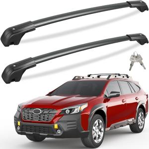 Tuyoung Lockble 260lbs Roof Rack Cross Bars Compatible with Subaru Outback Wilderness 2022 2023 2024 2025, All Aluminum Heavy Duty Anti-Theft Crossbars Rooftop kayak Luggage Racks Bike SUV Accessories