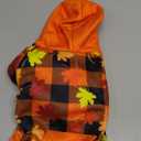 PUPTECK Fall Winter Dog Hoodie Pet Sweatshirt Soft Warm Clothes Fleece Lined with Hat for Small Medium Large Dogs, Pocket Design, Brown S (Orange)