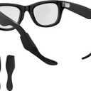 HiBloks Glasses Ear Cushion for Ray-Ban Meta Wayfarer/Skyler/Headliner Gen 2 Smart Glasses Accessories, Anti-Slip & Silicone Eye Glasses Ear Grippers for Ray Ban Meta Gen 2 Smart Sunglasses Ear Grip