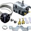 800393 800306 Temperature Control Kit Compatible with True Refrigerators Parts,Freezer Thermostat,,Replaces 800306 461387 Refrigerator Thermostat Fit TC,TSD,T Series,GDM,GEM,G4SM