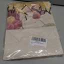 qiqee 6PCS Brown Tone Flowers Paper Gift Bags with Tissue Paper Handles Medium Size Bags18pcs Tissue Paper