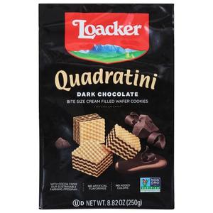 Loacker Wafer Qudrtni Drk Choc 25 8.82Oz (EXP 09/30/26)