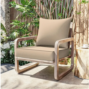 Outdoor Seat Cushion Set 24 x 24 x 4 Inch, Patio Chair Pillows and Cushions with Removable Cover, Waterproof & Fade Resistant, Replacement Deep Seat Cushions for Garden Patio Furniture