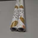 2 x Jeweluck Floral Wallpaper Peel and Stick Wallpaper Floral Contact Paper 17.7inch196.8inch Flower Bird Removable Wallpaper Peel and Stick Vintage Floral Wall Paper for Cabinets Decorative Vinyl