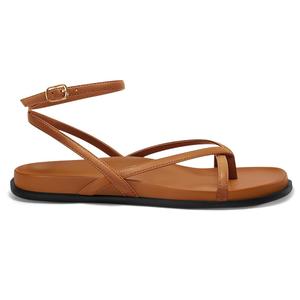 Coutgo Womens Strappy Flat Sandals Comfortable Flip Flop Footbed Sandals Ankle Strap Summer Beach Shoes 9